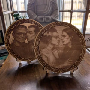 Monster Mash Couples Wood Decor